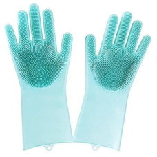 Силіконові рукавички Magic Silicone Gloves Pink для прибирання чистки миття посуду для будинку. Колір: бірюзовий Силіконові рукавички Magic Silicone Gloves Pink для прибирання чистки миття посуду для будинку. Колір: бірюзовий