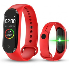 Фітнес Браслет Smart Band M4 з Пульсометром та Тонометром. Колір: червоний Фітнес Браслет Smart Band M4 з Пульсометром та Тонометром. Колір: червоний