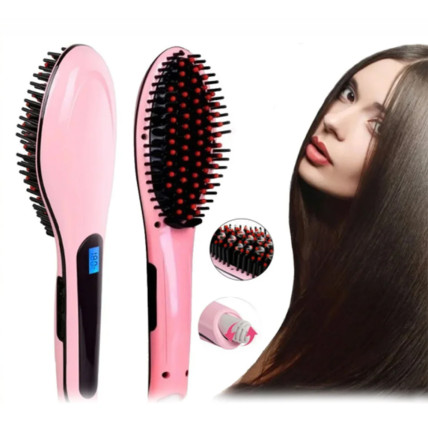 Гребінець випрямляч Fast Hair Straightener. Колір рожевий Гребінець випрямляч Fast Hair Straightener. Колір рожевий