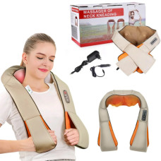 Роликовий масажер для спини та шиї massager of neck kneading Роликовий масажер для спини та шиї massager of neck kneading