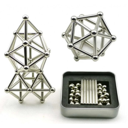 Магнітний конструктор Buckyballs n Buckybars, 64 деталі Магнітний конструктор Buckyballs n Buckybars, 64 деталі