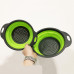 Друшляк складаний COLLAPSIBLE FILTER BASKETS (силіконовий). Колір зелений Друшляк складаний COLLAPSIBLE FILTER BASKETS (силіконовий). Колір зелений