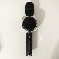 Бездротовий Bluetooth Мікрофон для Караоке Мікрофон DM Karaoke Y 63 + BT. Колір: чорний з сріблом Бездротовий Bluetooth Мікрофон для Караоке Мікрофон DM Karaoke Y 63 + BT. Колір: чорний з сріблом