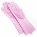 Силіконові рукавички Magic Silicone Gloves Pink для прибирання чистки миття посуду для будинку. Колір рожевий Силіконові рукавички Magic Silicone Gloves Pink для прибирання чистки миття посуду для будинку. Колір рожевий