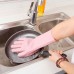 Силіконові рукавички Magic Silicone Gloves Pink для прибирання чистки миття посуду для будинку. Колір рожевий Силіконові рукавички Magic Silicone Gloves Pink для прибирання чистки миття посуду для будинку. Колір рожевий