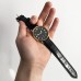 Годинники наручні Emporio Armani Black ремінець чорний (репліка)