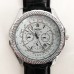 Годинник наручний Breitling White ремінець чорний (репліка) Годинник наручний Breitling White ремінець чорний (репліка)
