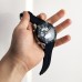 Годинник наручний QUAMER, dual time, ремінець каучук. Колір синій