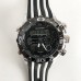 Годинник наручний QUAMER ремінець каучук, dual time. Колір: з білими вставками Годинник наручний QUAMER ремінець каучук, dual time. Колір: з білими вставками