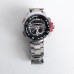 Годинники наручні QUAMER в коробці, браслет карбон, dual time, waterproof з червоними вставками Годинники наручні QUAMER в коробці, браслет карбон, dual time, waterproof з червоними вставками