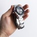 Годинники наручні QUAMER в коробці, браслет карбон, dual time, waterproof з червоними вставками Годинники наручні QUAMER в коробці, браслет карбон, dual time, waterproof з червоними вставками