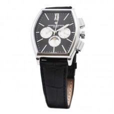 Годинник наручний Vacheron Constantin (репліка). Колір: чорний ремінь, чорний циф. Годинник наручний Vacheron Constantin (репліка). Колір: чорний ремінь, чорний циф.