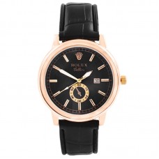 Годинник наручний Rolex Black ремінець чорний Годинник наручний Rolex Black ремінець чорний