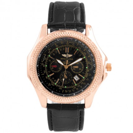 Годинник наручний Breitling Black ремінець чорний (репліка) Годинник наручний Breitling Black ремінець чорний (репліка)
