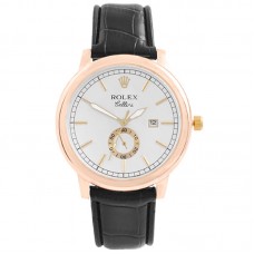 Годинник наручний Rolex White ремінець коричневий Годинник наручний Rolex White ремінець коричневий