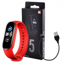 Фітнес браслет Smart Watch M5 Band Classic Black смарт годинник-трекер. Колір червоний Фітнес браслет Smart Watch M5 Band Classic Black смарт годинник-трекер. Колір червоний