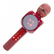 Безпровідний мікрофон караоке bluetooth WSTER WS-1816. Колір: червоний Безпровідний мікрофон караоке bluetooth WSTER WS-1816. Колір: червоний