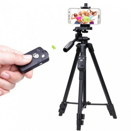 Штатив + пульт ДУ для камери і телефону TRIPOD 3388 Штатив + пульт ДУ для камери і телефону TRIPOD 3388