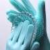 Силіконові рукавички Magic Silicone Gloves Pink для прибирання чистки миття посуду для будинку. Колір: бірюзовий Силіконові рукавички Magic Silicone Gloves Pink для прибирання чистки миття посуду для будинку. Колір: бірюзовий