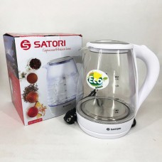 Електрочайник Satori SGK-4105-WT 1,8 л, стильний електричний чайник, чайники з підсвічуванням Електрочайник Satori SGK-4105-WT 1,8 л, стильний електричний чайник, чайники з підсвічуванням