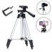 Штатив для телефону та фотоапарата Tripod 3110 PRO портативний трипод 0,35-1.02м висота. Колір: срібний Штатив для телефону та фотоапарата Tripod 3110 PRO портативний трипод 0,35-1.02м висота. Колір: срібний