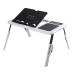 Складаний столик для ноутбука LD-09 E-Table, столик з охолодженням 2 USB кулера