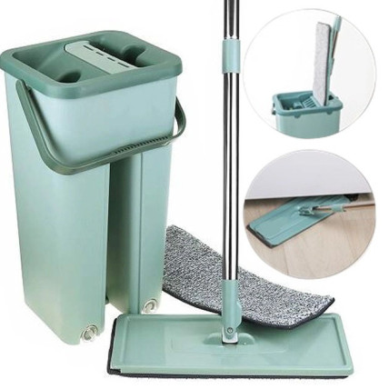 Швабра - ледар з відром і автоматичним віджимом 2 в 1 Hand Free Cleaning Mop 5 л. Колір: зелений Швабра - ледар з відром і автоматичним віджимом 2 в 1 Hand Free Cleaning Mop 5 л. Колір: зелений