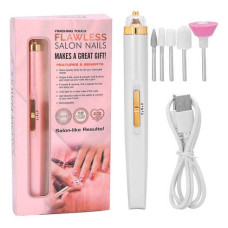 Фрезер для манікюру та педикюру Flawless Salon Nails, фрезер ручний для манікюру. Колір: білий Фрезер для манікюру та педикюру Flawless Salon Nails, фрезер ручний для манікюру. Колір: білий