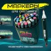 Набір маркерів для малювання Touch 36 шт./уп. двосторонні професійні фломастери для художників Набір маркерів для малювання Touch 36 шт./уп. двосторонні професійні фломастери для художників