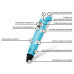 3D ручка Smart 3D Pen 2 c LCD дисплеєм. Колір блакитний 3D ручка Smart 3D Pen 2 c LCD дисплеєм. Колір блакитний