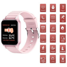Смарт годинник Smart Watch T96 стильний із захистом від вологи та пилу з вимірюванням температура тіла. Колір: рожевий Смарт годинник Smart Watch T96 стильний із захистом від вологи та пилу з вимірюванням температура тіла. Колір: рожевий