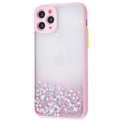 Чохол для Apple Iphone 11 Pro з блискітками рожевий Чохол для Apple Iphone 11 Pro з блискітками рожевий