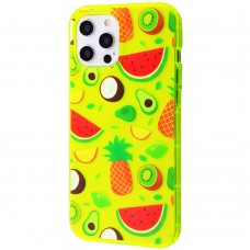 Чохол для Apple Iphone 12 Pro Max фрукти. Колір жовтий Чохол для Apple Iphone 12 Pro Max фрукти. Колір жовтий