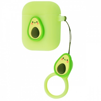 Чохол для AirPods зелений з авокадо Чохол для AirPods зелений з авокадо