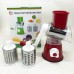 Овочерізка мультислайсер Tabletop Drum Grater Kitchen Master Терка для овочів та фруктів 3 насадки. Колір: червоний Овочерізка мультислайсер Tabletop Drum Grater Kitchen Master Терка для овочів та фруктів 3 насадки. Колір: червоний