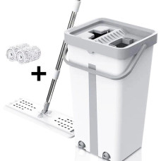 Швабра велика з відром комплект Scratch Cleaning Easy Mop з автоматичним віджиманням та складною ручкою Швабра велика з відром комплект Scratch Cleaning Easy Mop з автоматичним віджиманням та складною ручкою