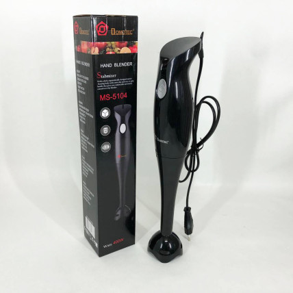 Блендер DOMOTEC MS-5104 (занурювальний, 400Вт, пластик) Блендер DOMOTEC MS-5104 (занурювальний, 400Вт, пластик)