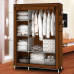 Шафа складна тканинна STORAGE WARDROBE KM-105 на 2 секції | Шафа розбірна з тканини | органайзер для одягу (106х45х170). Колір: коричневий Шафа складна тканинна STORAGE WARDROBE KM-105 на 2 секції | Шафа розбірна з тканини | органайзер для одягу (106х45х170). Колір: коричневий