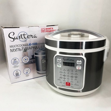 Мультиварка Suntera AS-1020, Багатофункціональна мультиварка, скороварка пароварка мультиварка Мультиварка Suntera AS-1020, Багатофункціональна мультиварка, скороварка пароварка мультиварка