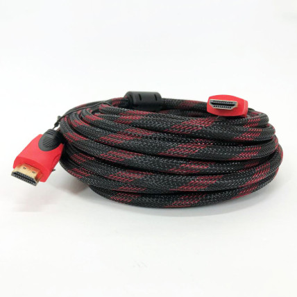 Кабель HDMI - HDMI 10m посилений в обмотці 10м шнур Кабель HDMI - HDMI 10m посилений в обмотці 10м шнур
