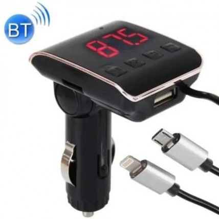 FM модулятор HZ H22 BT для авто з Bluetooth, Авто трансмітер від прикурювача FM модулятор HZ H22 BT для авто з Bluetooth, Авто трансмітер від прикурювача