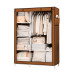 Шафа складна тканинна STORAGE WARDROBE KM-105 на 2 секції | Шафа розбірна з тканини | органайзер для одягу (106х45х170). Колір: коричневий Шафа складна тканинна STORAGE WARDROBE KM-105 на 2 секції | Шафа розбірна з тканини | органайзер для одягу (106х45х170). Колір: коричневий