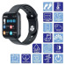 Смарт-годинник Smart Watch T88 Спортивний з пульсометром, тонометром, два браслети. Колір: чорний Смарт-годинник Smart Watch T88 Спортивний з пульсометром, тонометром, два браслети. Колір: чорний