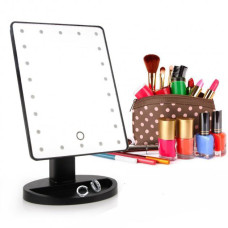 Дзеркало для макіяжу з 16 LED підсвічуванням Mirror White. Колір: чорний Дзеркало для макіяжу з 16 LED підсвічуванням Mirror White. Колір: чорний