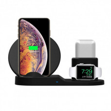 Док-станція зарядна станція Wireless fast charger 3 в 1 Док-станція зарядна станція Wireless fast charger 3 в 1