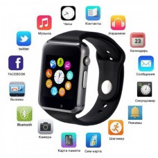 Смарт-годинник Smart Watch A1 розумний електронний зі слотом під sim-карту + карту пам'яті micro-sd. Колір: чорний Смарт-годинник Smart Watch A1 розумний електронний зі слотом під sim-карту + карту пам'яті micro-sd. Колір: чорний