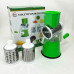Овочерізка мультислайсер Tabletop Drum Grater Kitchen Master Терка для овочів та фруктів 3 насадки. Колір: зелений Овочерізка мультислайсер Tabletop Drum Grater Kitchen Master Терка для овочів та фруктів 3 насадки. Колір: зелений