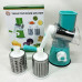 Овочерізка мультислайсер Tabletop Drum Grater Kitchen Master Терка для овочів та фруктів 3 насадки. Колір: блакитний Овочерізка мультислайсер Tabletop Drum Grater Kitchen Master Терка для овочів та фруктів 3 насадки. Колір: блакитний