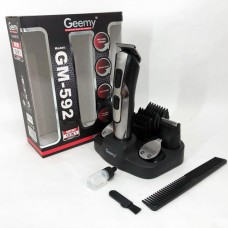 Машинка для стрижки 10в1 GEMEI GM-592, тример для бороди, триммер бездротової. Колір: чорний Машинка для стрижки 10в1 GEMEI GM-592, тример для бороди, триммер бездротової. Колір: чорний