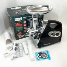 М'ясорубка Rainberg RB-675 3800W із соковижималкою, м'ясорубка електрична метал. Колір: чорний М'ясорубка Rainberg RB-675 3800W із соковижималкою, м'ясорубка електрична метал. Колір: чорний